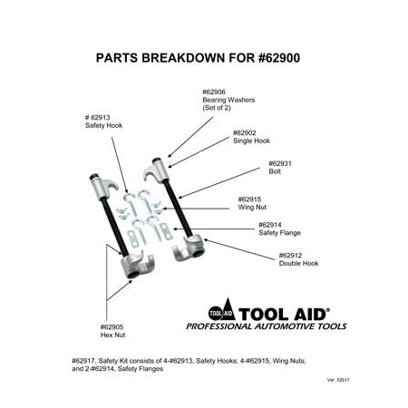 S&G Tool Aid SINGLE HOOK-PLAIN SG62902